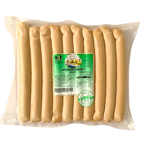 Geflügelbratwurst Helal 10x120g